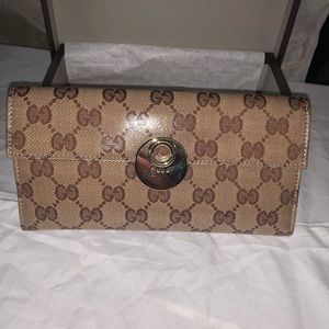 Gucci Crystal Canvas GG Guccissima Wallet